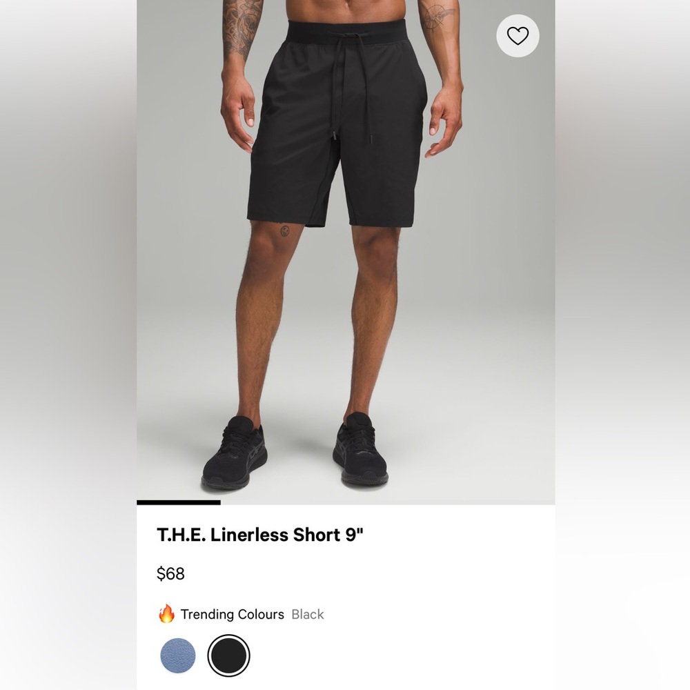 Lululemon T.H.E. Linerless Short 9"